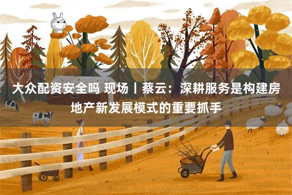 大众配资安全吗 现场丨蔡云：深耕服务是构建房地产新发展模式的重要抓手