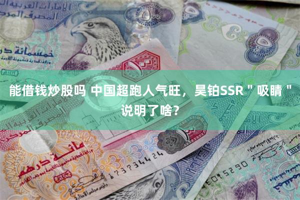 能借钱炒股吗 中国超跑人气旺，昊铂SSR＂吸睛＂说明了啥？