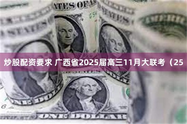 炒股配资要求 广西省2025届高三11月大联考（25