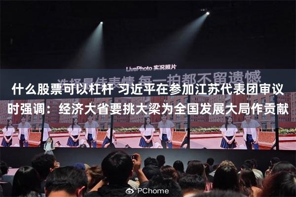 什么股票可以杠杆 习近平在参加江苏代表团审议时强调：经济大省要挑大梁为全国发展大局作贡献